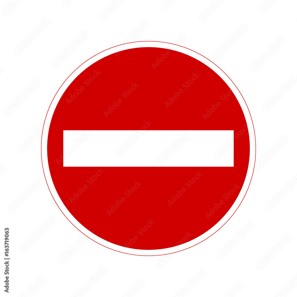 No entry sign No entry sign