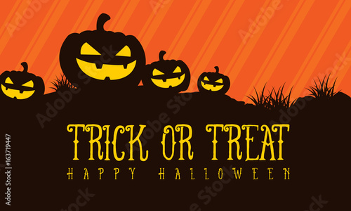Trick or treat Halloween background