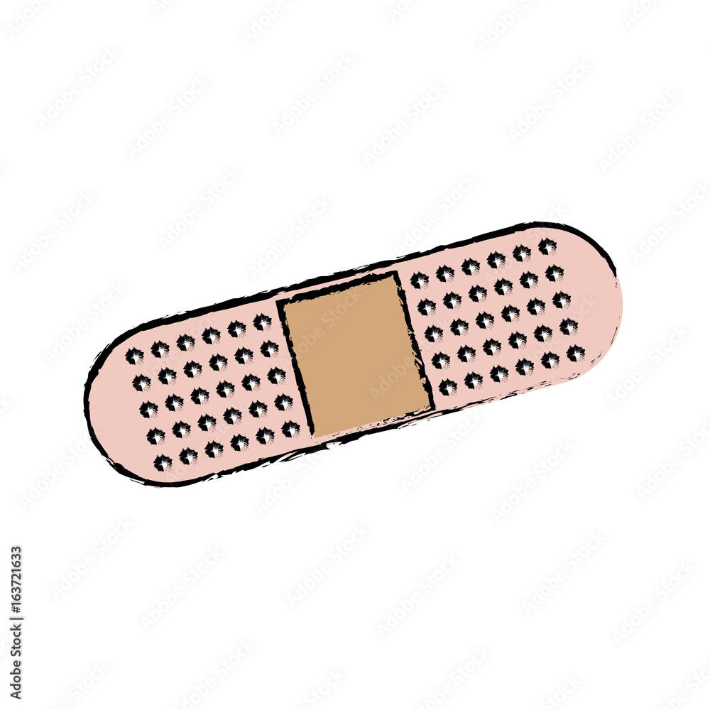 medical plaster icon bandaid element first aid kit medical plaster icon bandaid element first aid kit