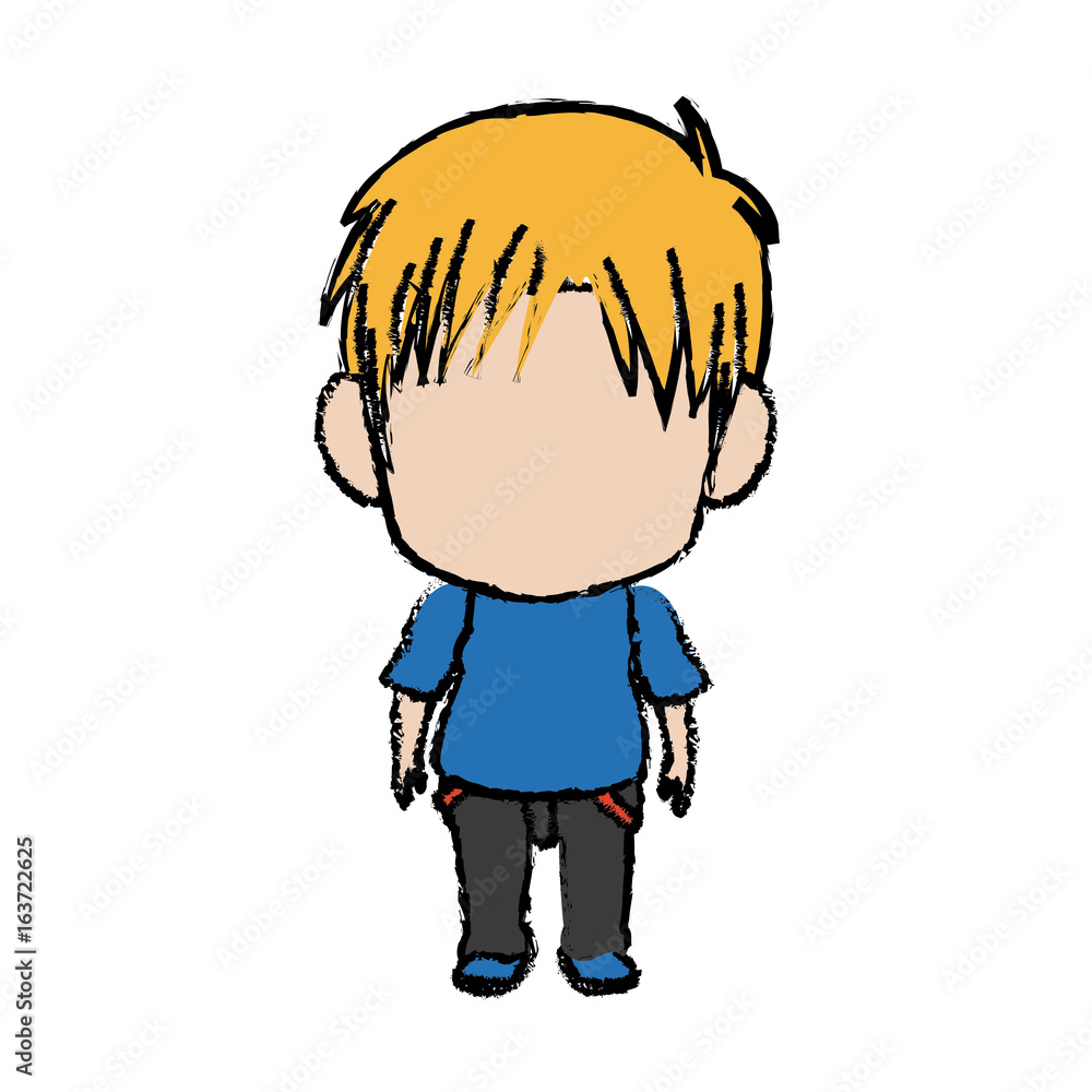 blurred thin silhouette of anime little boy blurred thin silhouette of anime little boy