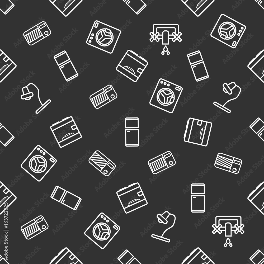 Household seamless pattern Household seamless pattern