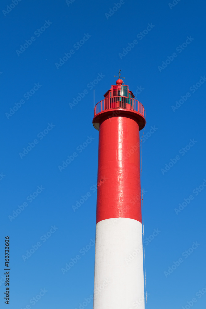 Red and white lighthouse