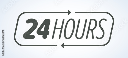 24 hours icon