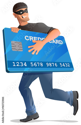 Man robber runs with credit card