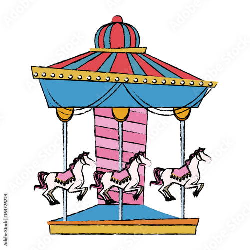 funfair circus carousel horse canival