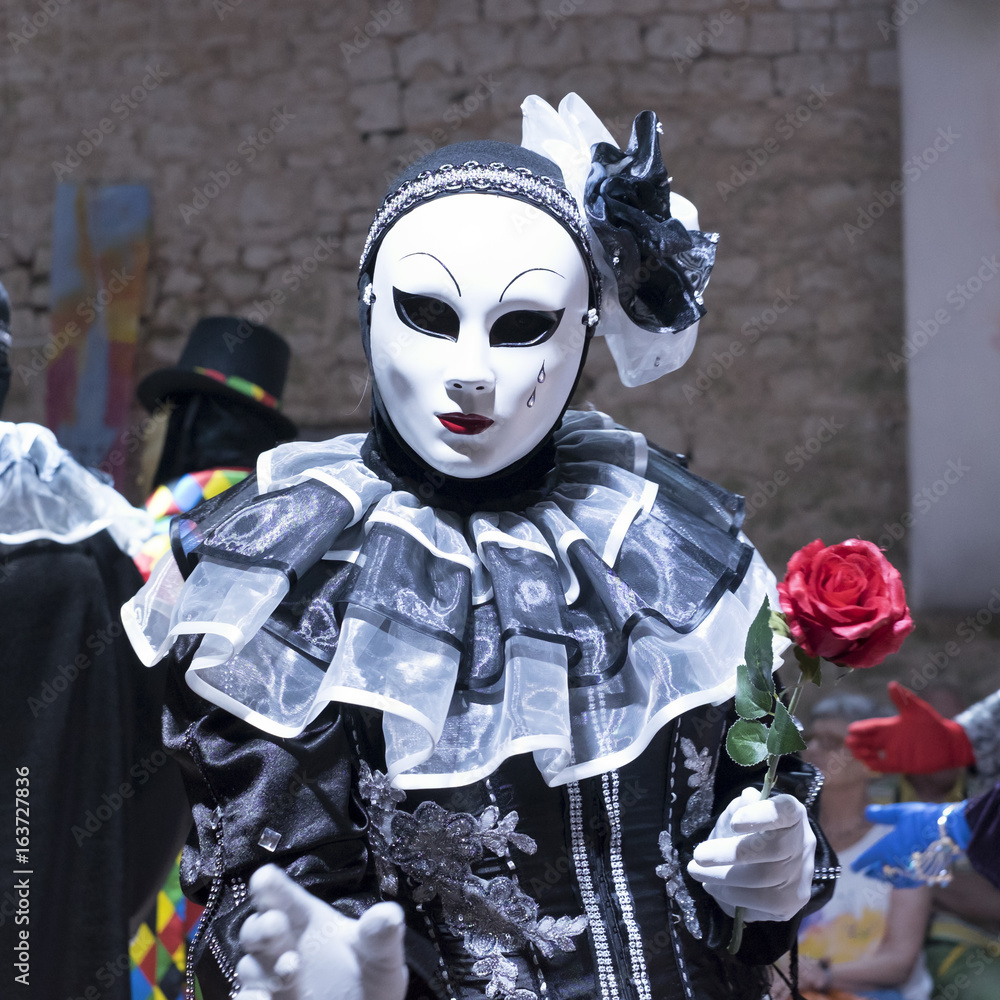 Colombine, de la Commedia dell'Arte Stock Photo Adobe Stock