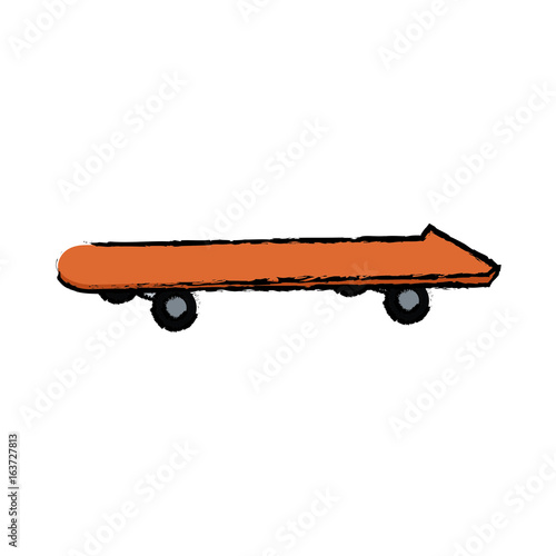 orange skateboard board sport element