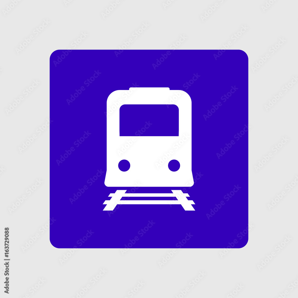 Train icon. Metro symbol. Railway station sign. Train icon. Metro symbol. Railway station sign.