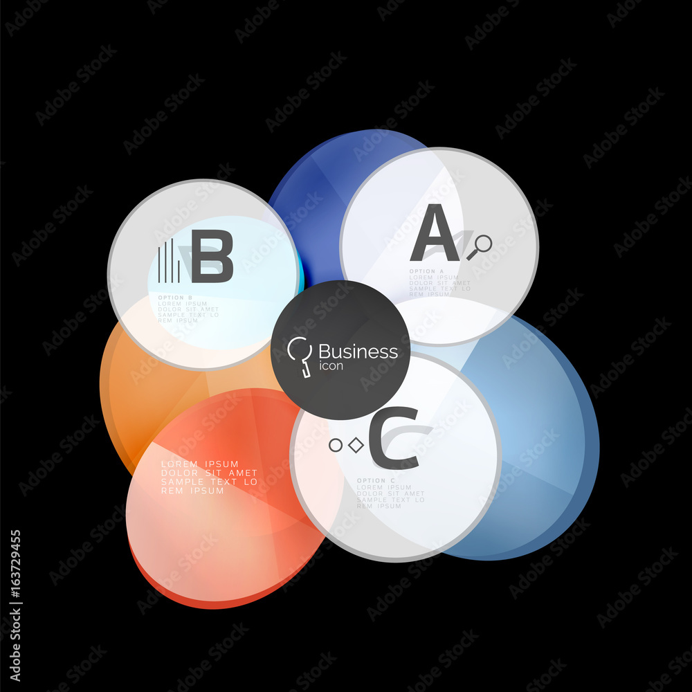 Geometrical abstract infographics banner template Geometrical abstract infographics banner template