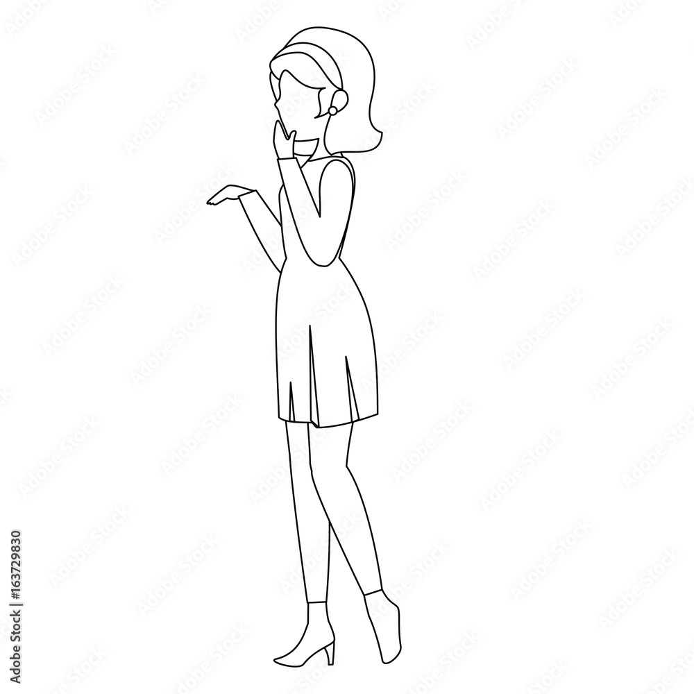 avatar woman wearing casual clothes icon over white background vector illustration avatar woman wearing casual clothes icon over white background vector illustration
