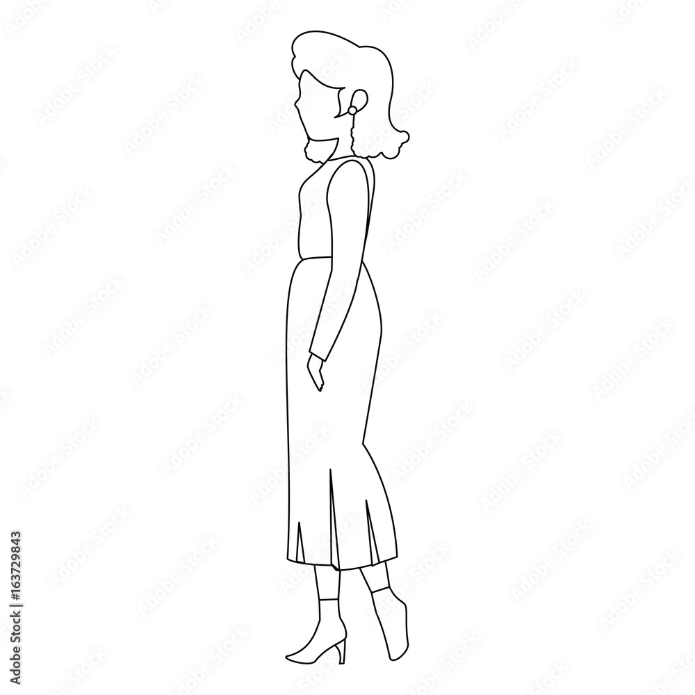 avatar woman wearing casual clothes icon over white background vector illustration avatar woman wearing casual clothes icon over white background vector illustration