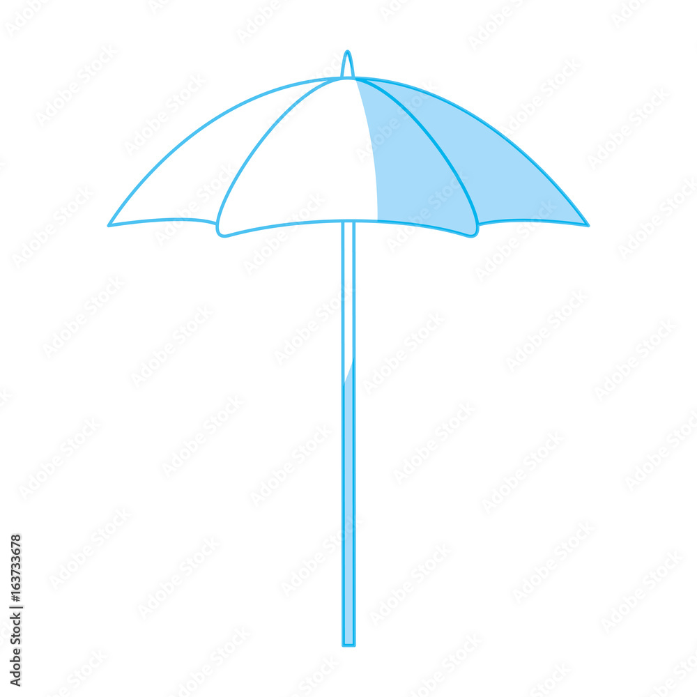 Beach umbrella isolated icon vector illustration graphic design