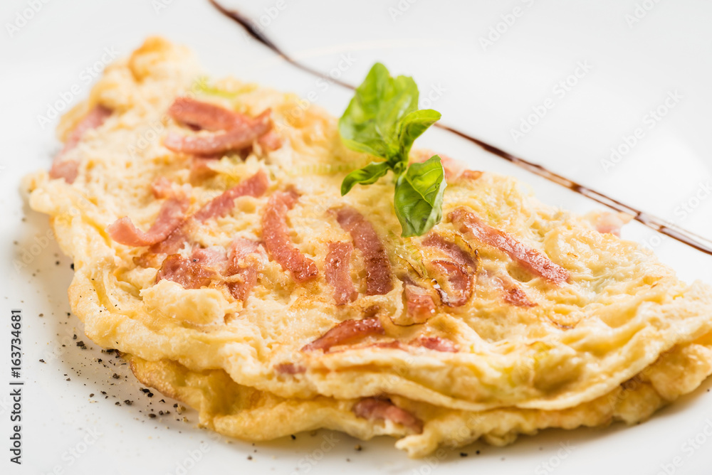 omelet with bacon omelet with bacon