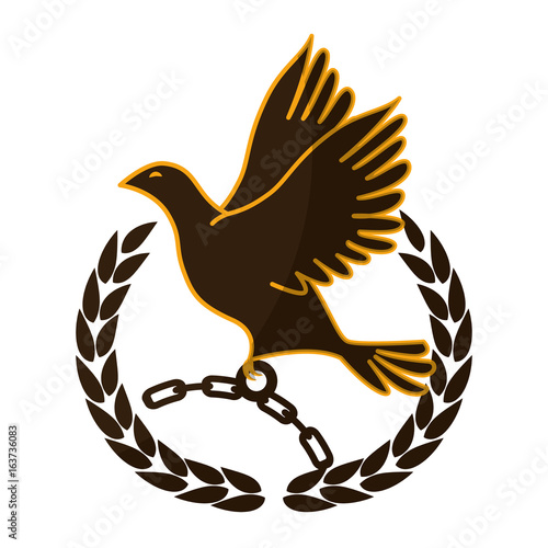 Chain of slavery icon vector illustration graphic design