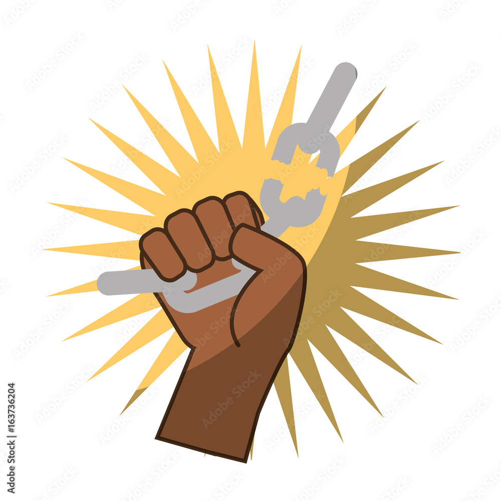 Chain of slavery icon vector illustration graphic design Chain of slavery icon vector illustration graphic design