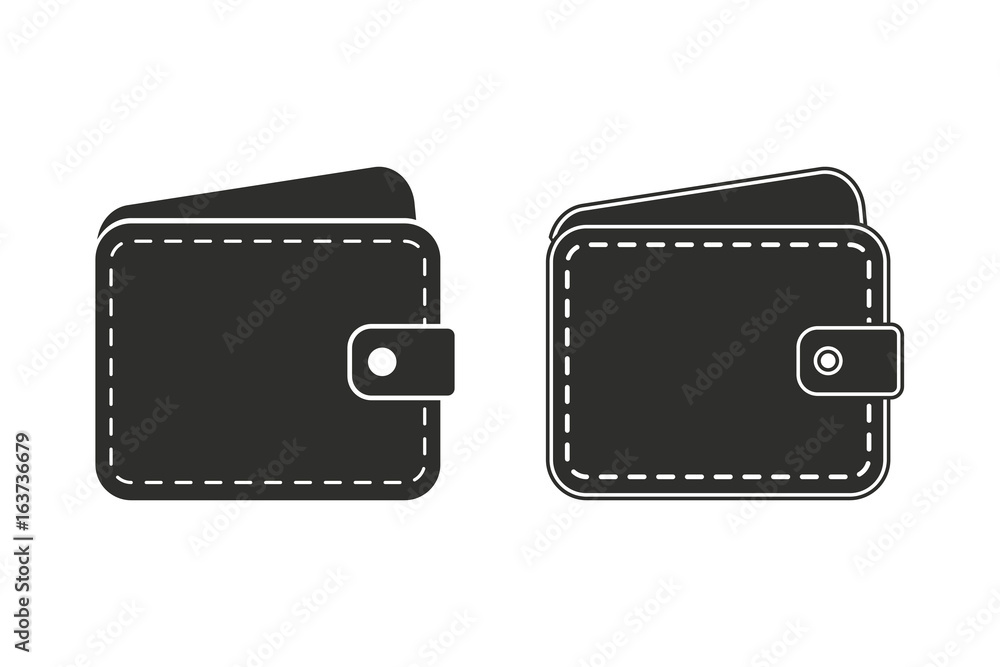 Wallet vector icon. Wallet vector icon.