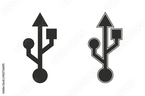 Usb vector icon.