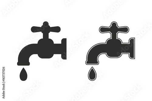 Faucet vector icon.