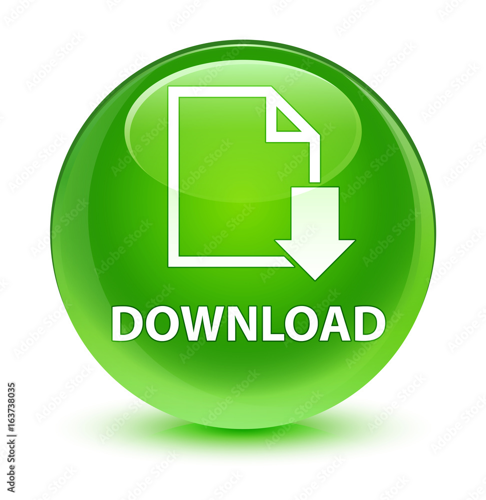 Download (document icon) glassy green round button Download (document icon) glassy green round button