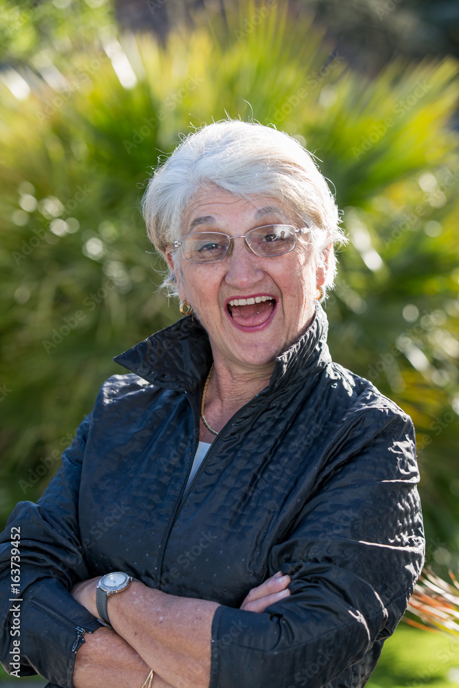 Portrait of dynamic female senior Portrait of dynamic female senior