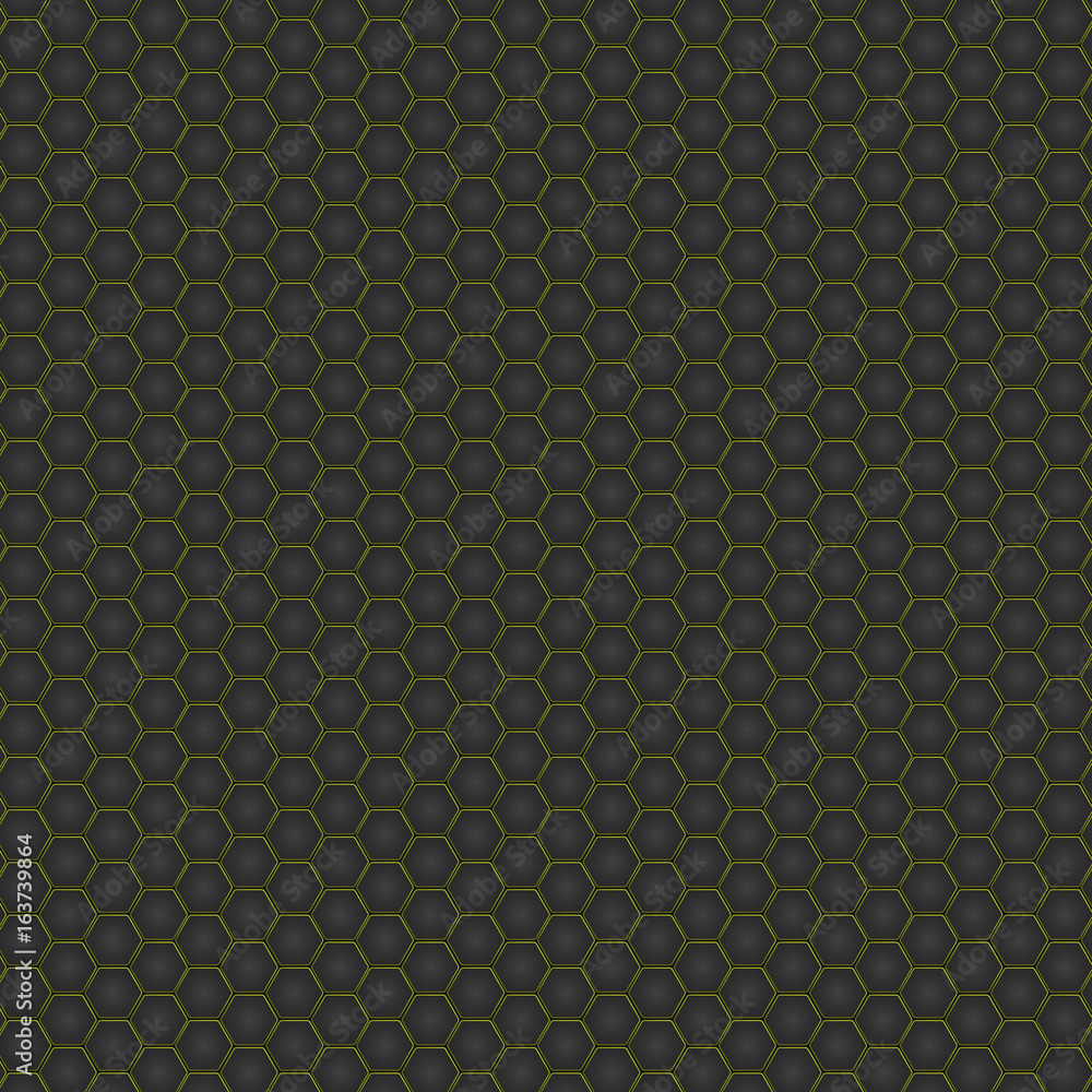 Abstract vector illustration with hexagonal structure and backlighting. Abstract vector illustration with hexagonal structure and backlighting.