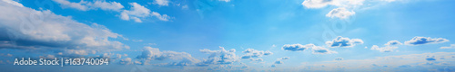 Sky clouds summer panorama