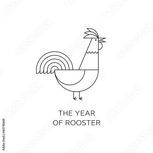 The rooster, symbol of 2017