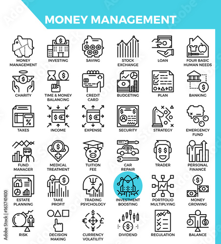 Money management icons