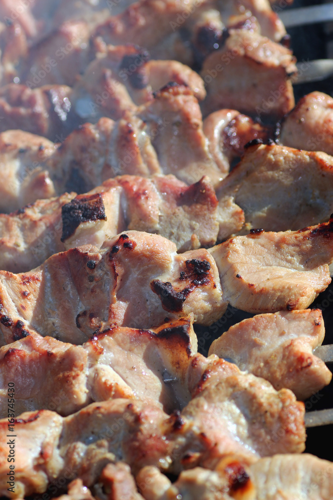 meat barbecue fire meat barbecue fire