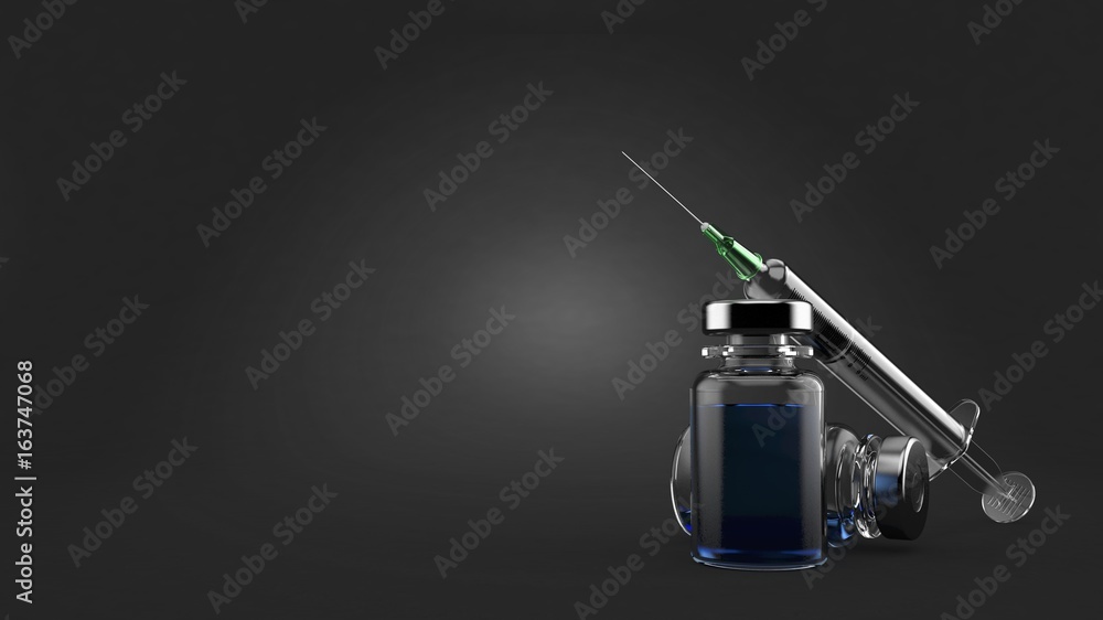 Fototapeta premium Syringe with medical supplies