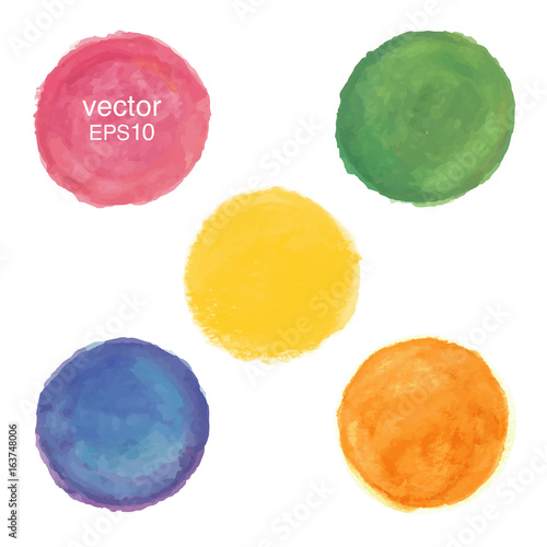 Vector watercolor circles
