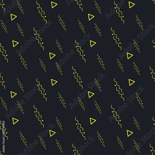 Black yellow seamless background pattern © hel_em