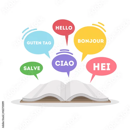 Obraz Koncepcja nauki języków.