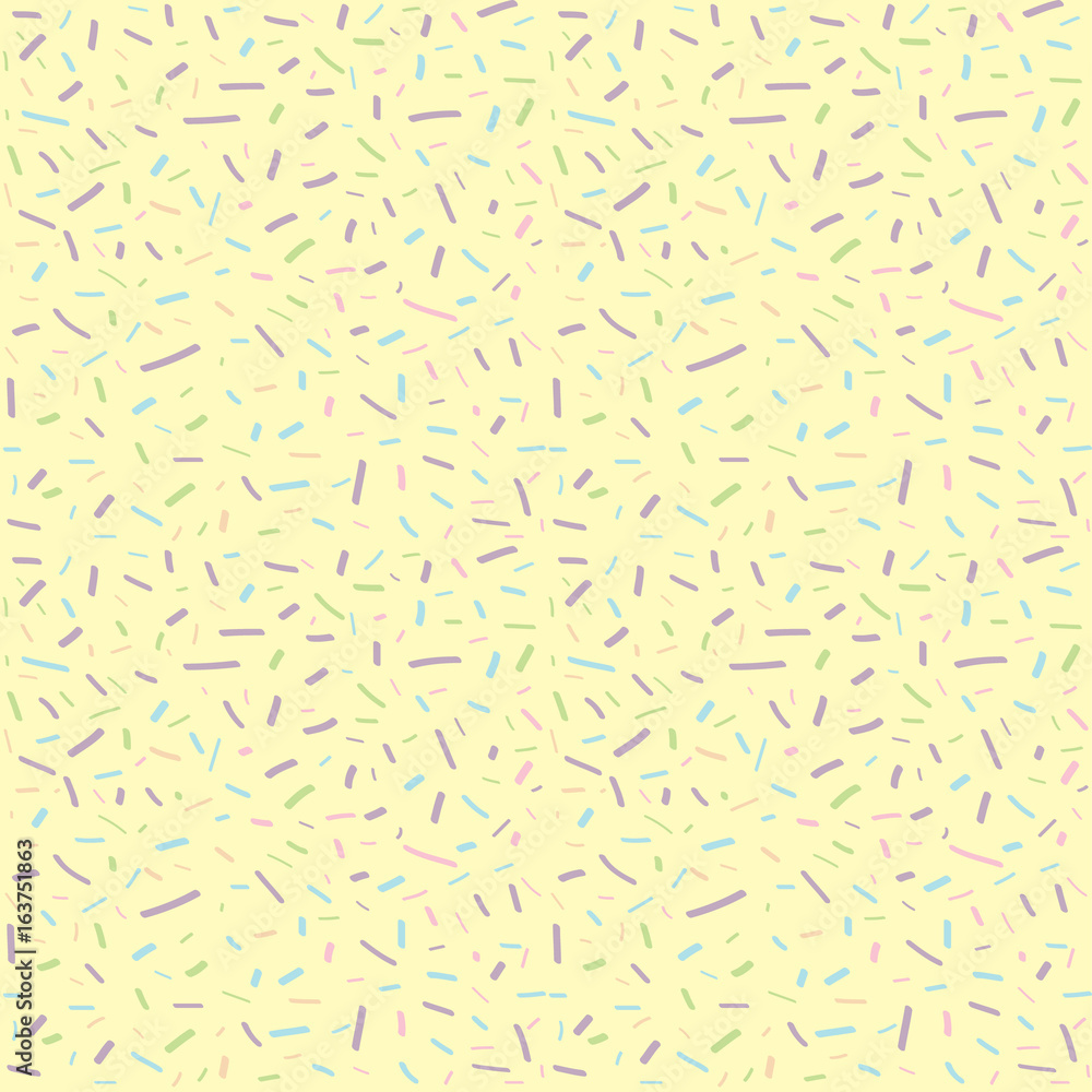 Cartoon hand drawn pattern seamless. abstract confetti background Cartoon hand drawn pattern seamless. abstract confetti background