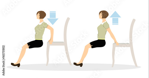 Sport exercises for office.