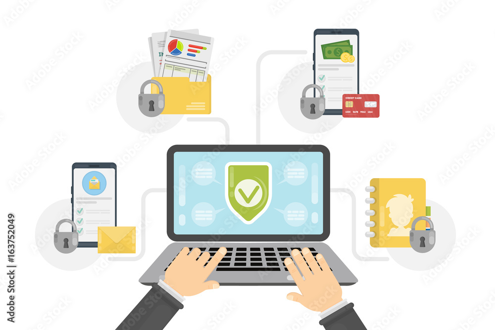 Data protection concept. Data protection concept.