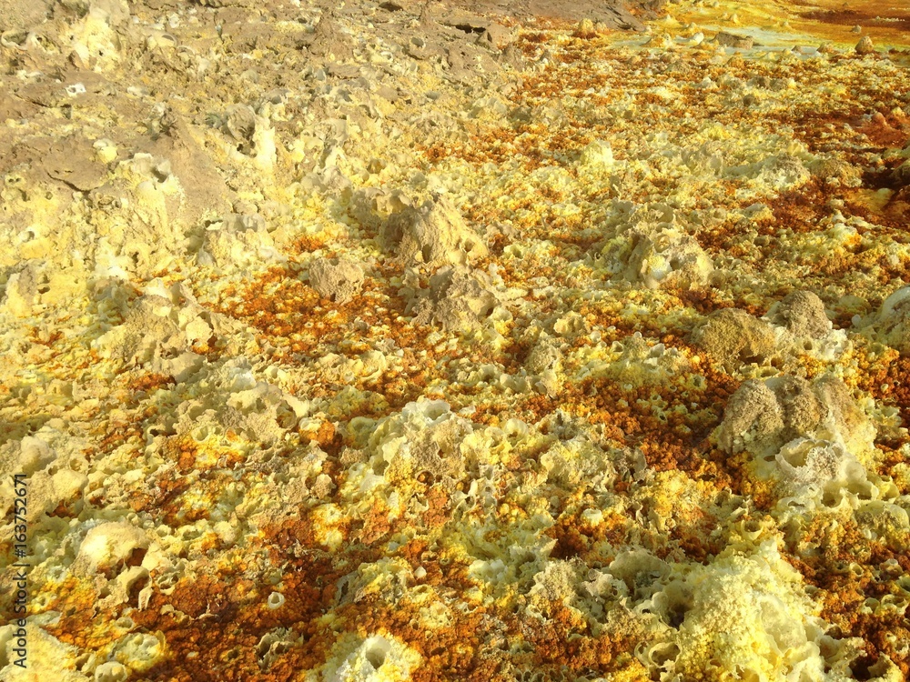 Concrétions, Dallol, Ethiopie Concrétions, Dallol, Ethiopie