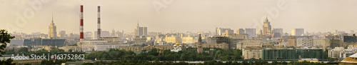 Panoramic view of central Moscow. Russia