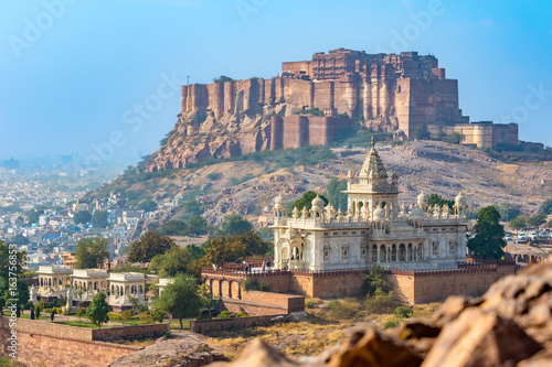 Mehrangarh Fort with Jaswant Thada.