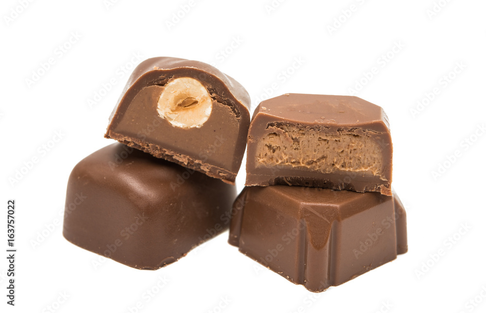 Chocolate candy isolated Chocolate candy isolated