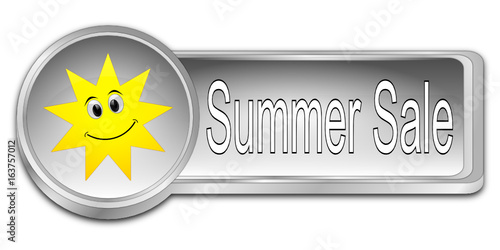 Summer Sale Button - 3D illustration