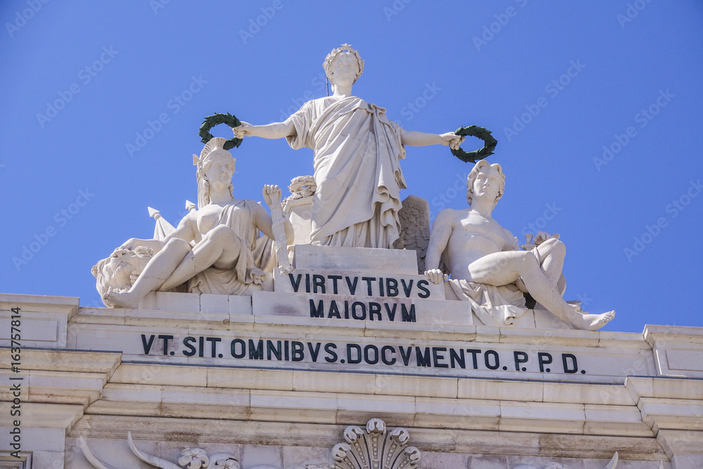 Obraz premium Augusta street arch in Lisbon called Arco da Rua Augusta