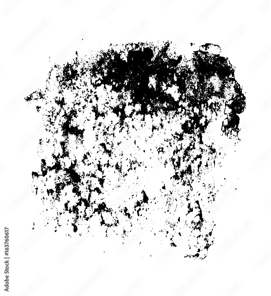 Black spots and splashes. Vector texture of ink sprays and blobs Black spots and splashes. Vector texture of ink sprays and blobs