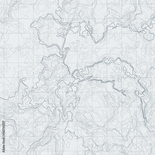 Abstract contour map with different relief. Topographic vector illustration for navigation