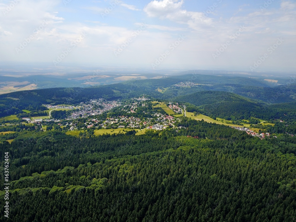 Fototapeta premium Hessen aus der Luft