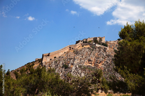 Palamidi Fortress on top of rock formation, Nafplio, Greece © Image Source