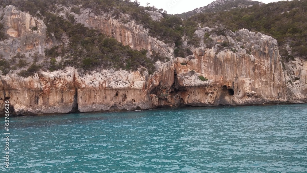 Grottes bue marino, dorgali, goloritzé, sardaigne, italie, mer, plage, falaises