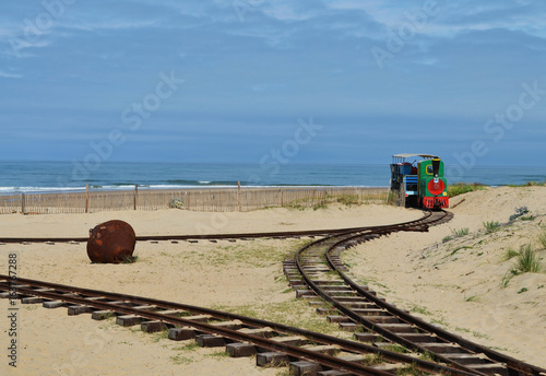 Le petit train de Saint-Trojan-les-bains Ile d'Oléron France © celine