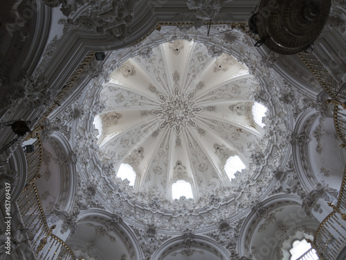 Baroque cupola in Asuncion church, Priego de Cordoba, Andalusia, Spain