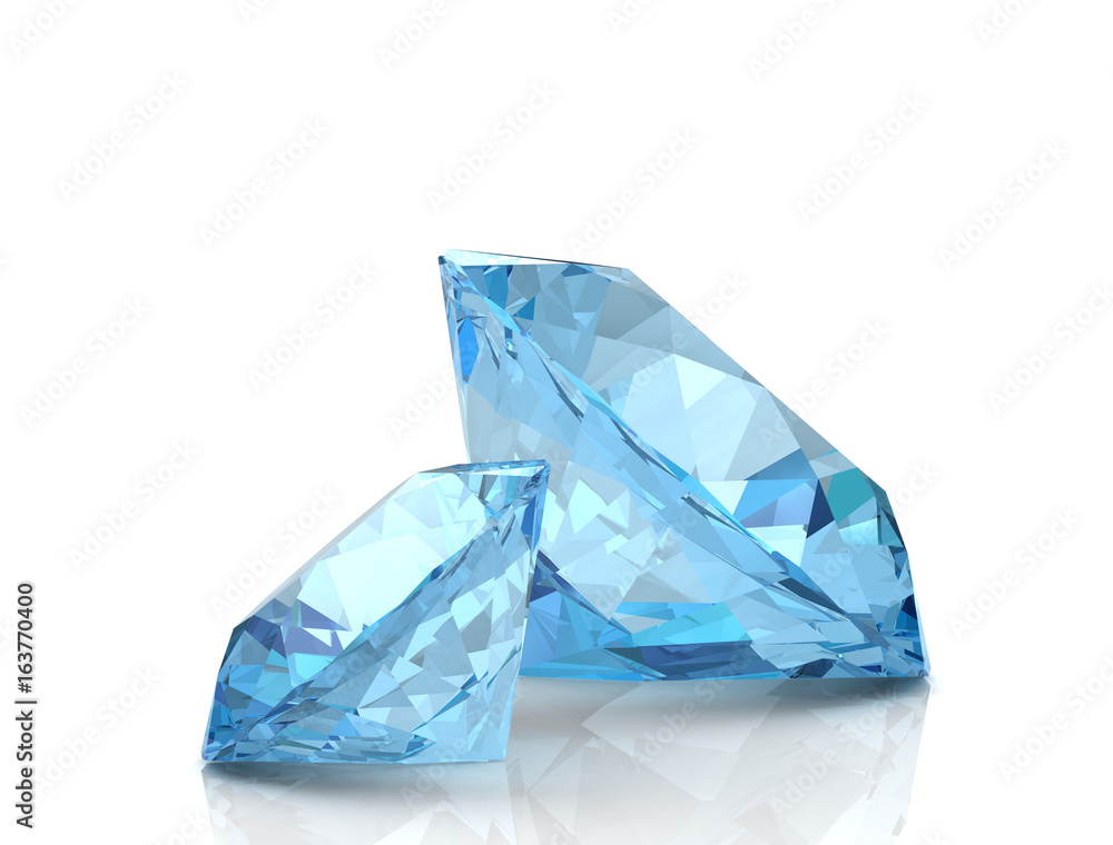 Aquamarine jewel (high resolution 3D image) Stock Illustration | Adobe Stock
